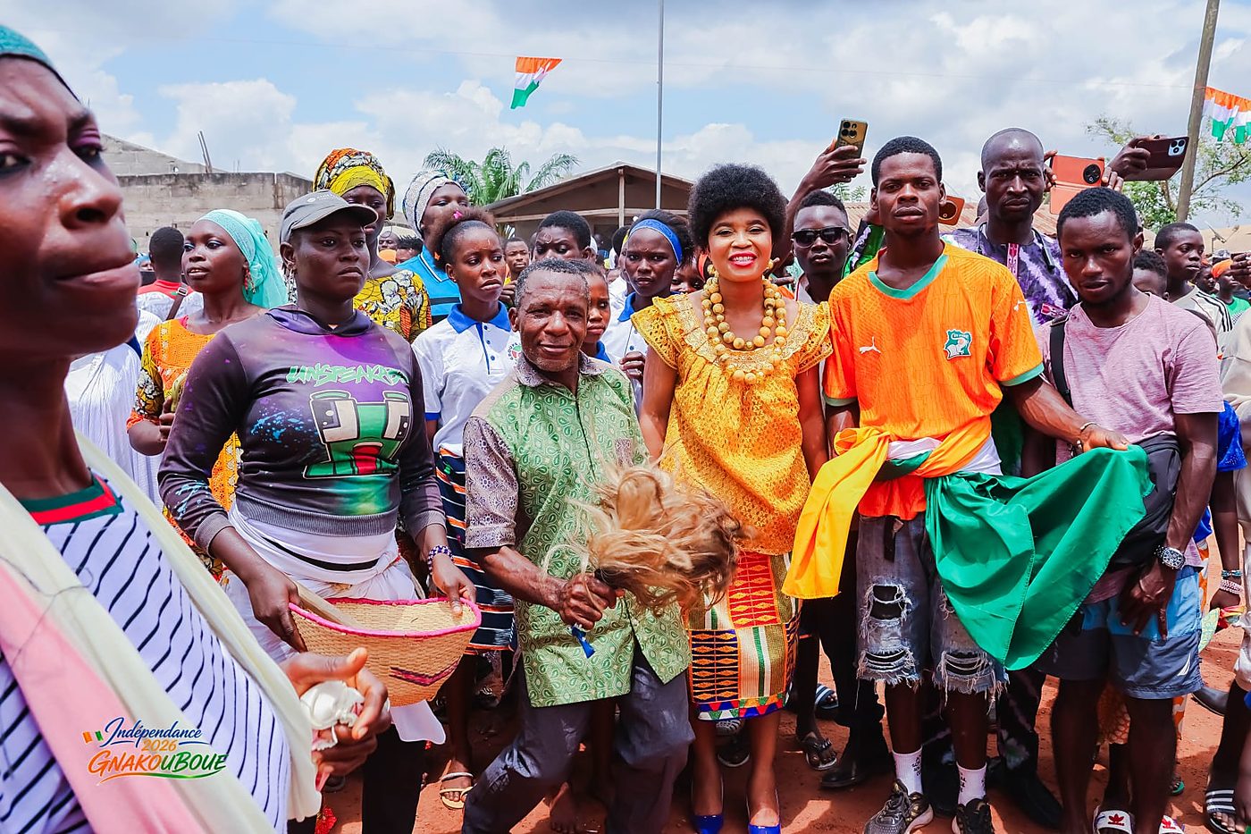 La Fondation aux côtés des femmes de Gnakouboué lors de la célébration de la fête de l'indépendance (2026)