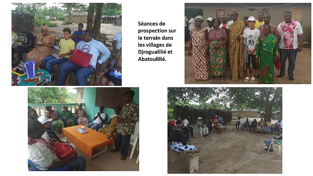 Prospection du projet manioc dans le district du Goh-Djiboua